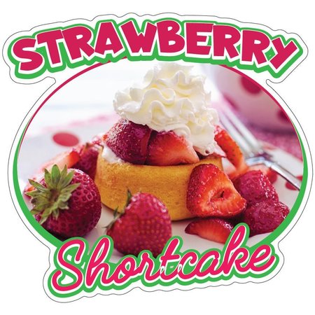 SIGNMISSION Strawberry ShortcakeConcession Stand Food Truck Sticker, 8" x 4.5", D-DC-8 Strawberry Shortcake19 D-DC-8 Strawberry Shortcake19